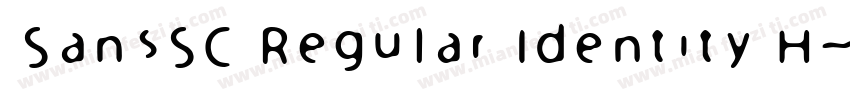 SansSC Regular Identity H字体转换